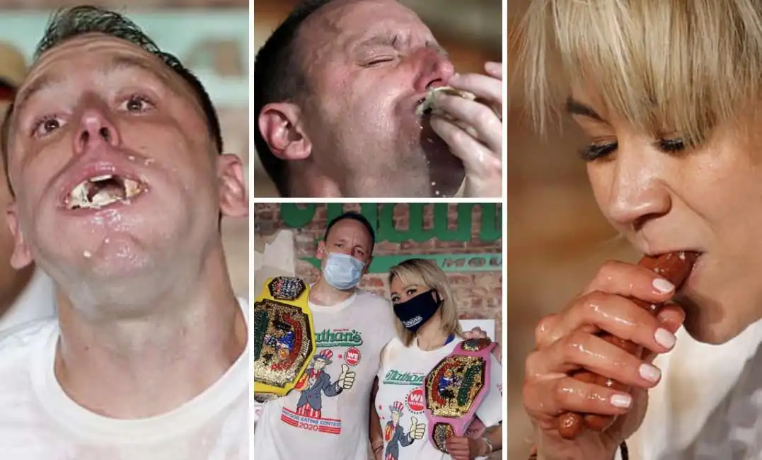 joey chestnut miki sudo hot dog nathan