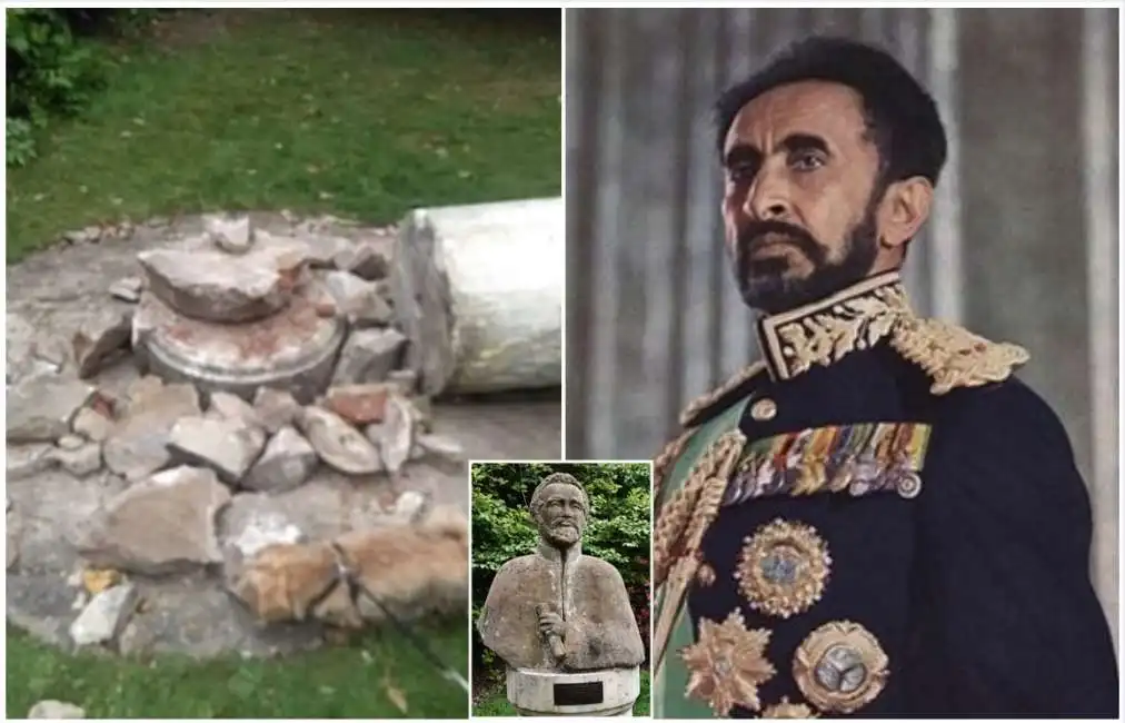 la statua di haile selassie 