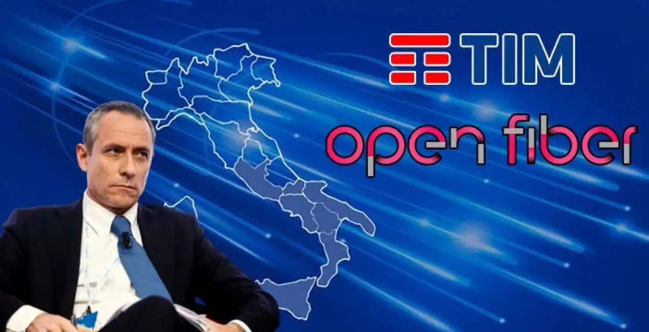 matteo del fante fibra ottica tim open fiber