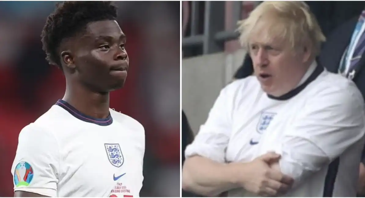 bukayo saka boris johnson