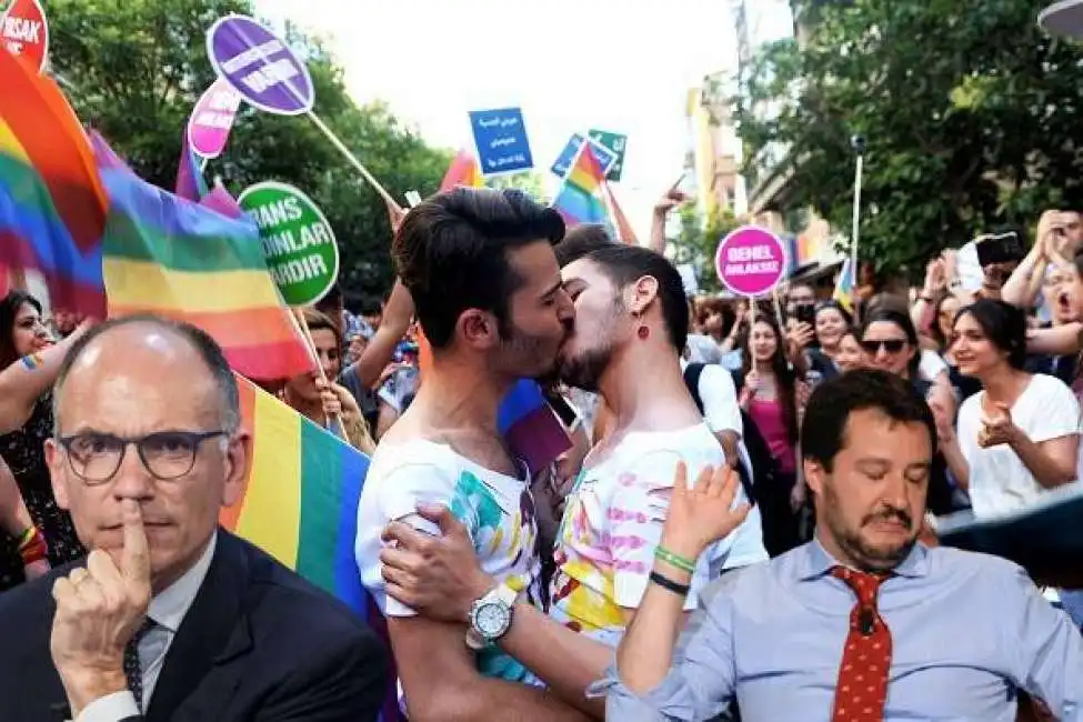 enrico letta matteo salvini gay lgbt 