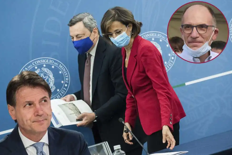 giuseppe conte mario draghi marta cartabia enrico letta