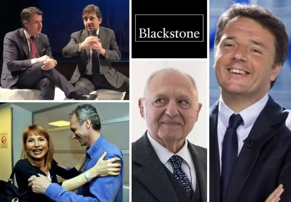 matteo renzi urbano cairo marco travaglio lilli gruber paolo savona blackstone