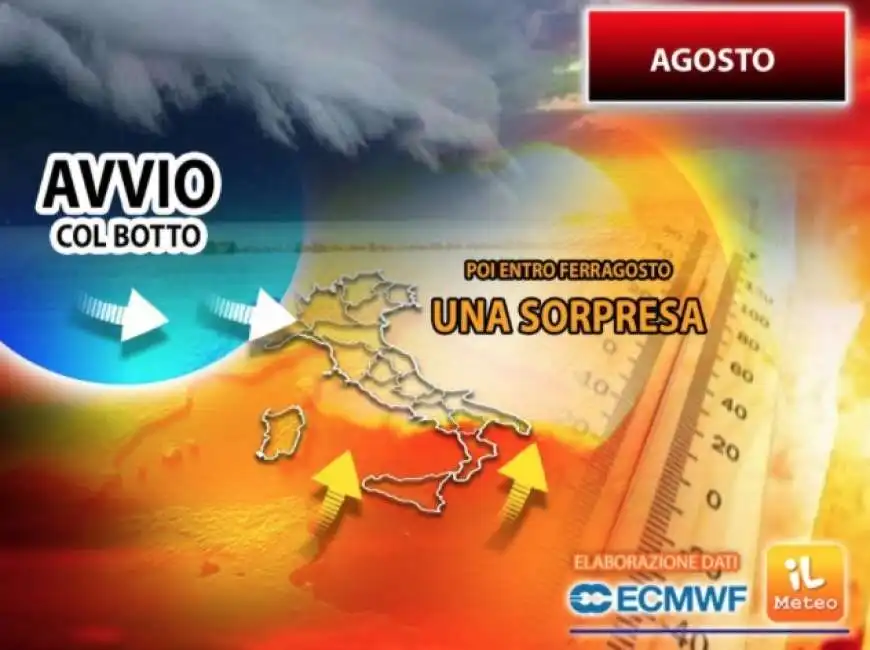 previsione meteo previsioni agosto 2021