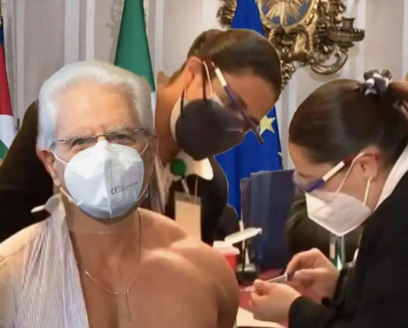 sergio mattarella vaccino meme