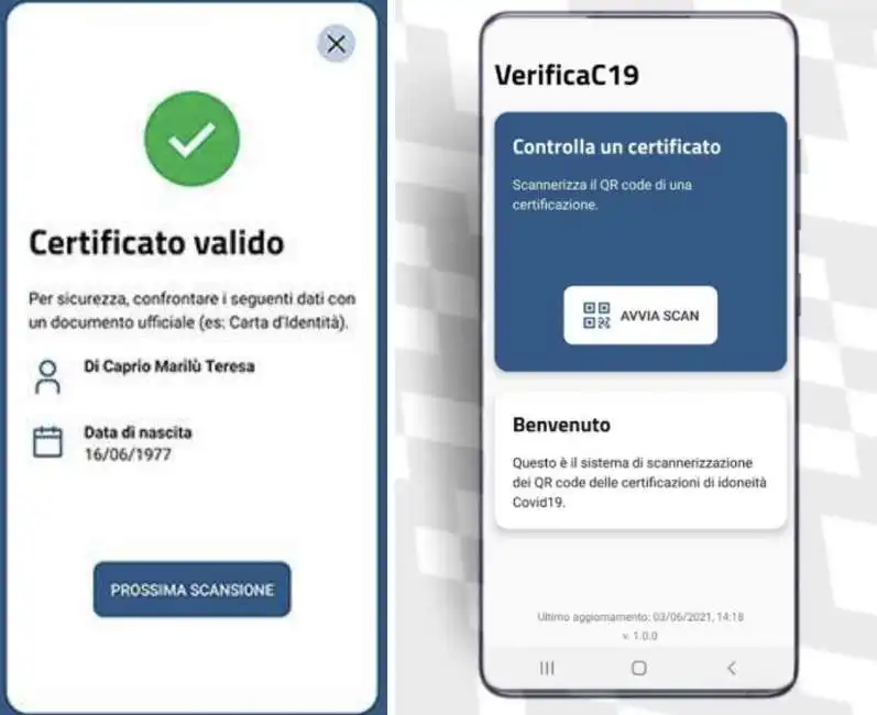 verifica c19 green pass