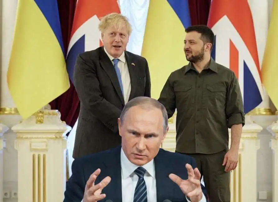 boris johnson vladimir putin volodymyr zelensky 