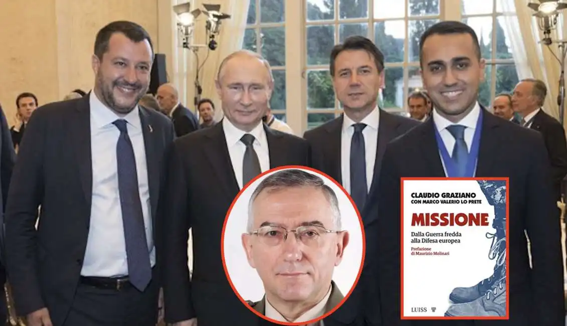 claudio graziano luigi di maio giuseppe conte vladimir putin matteo salvini 