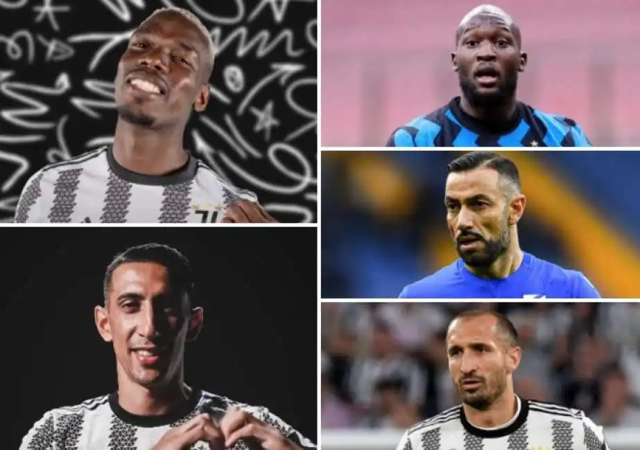 di maria pogba quagliarella lukaku chiellini