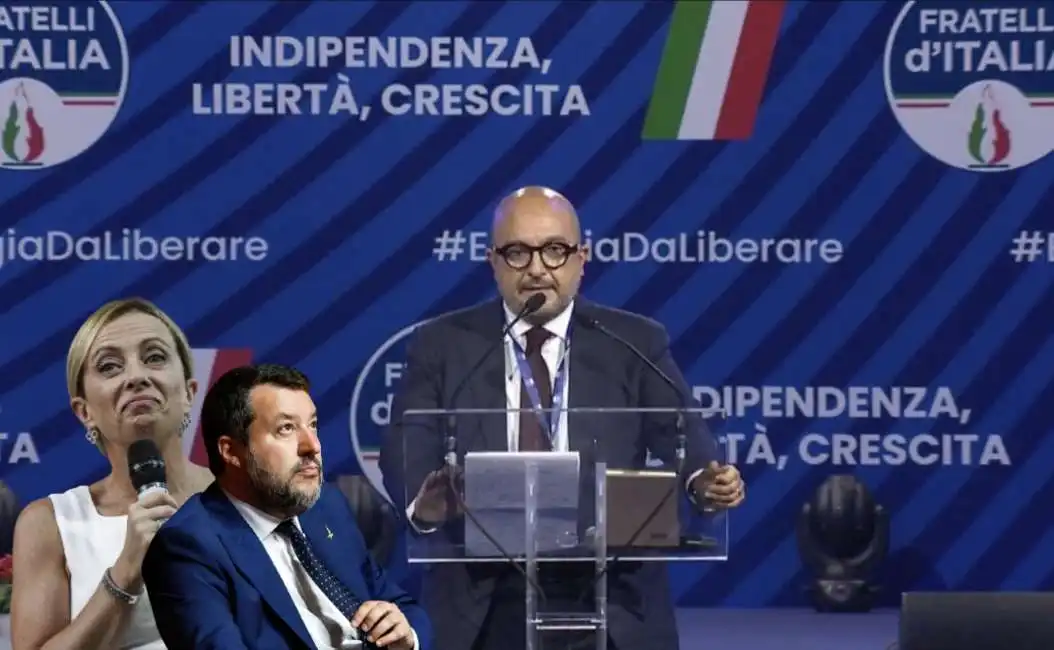 gennaro sangiuliano matteo salvini giorgia meloni 