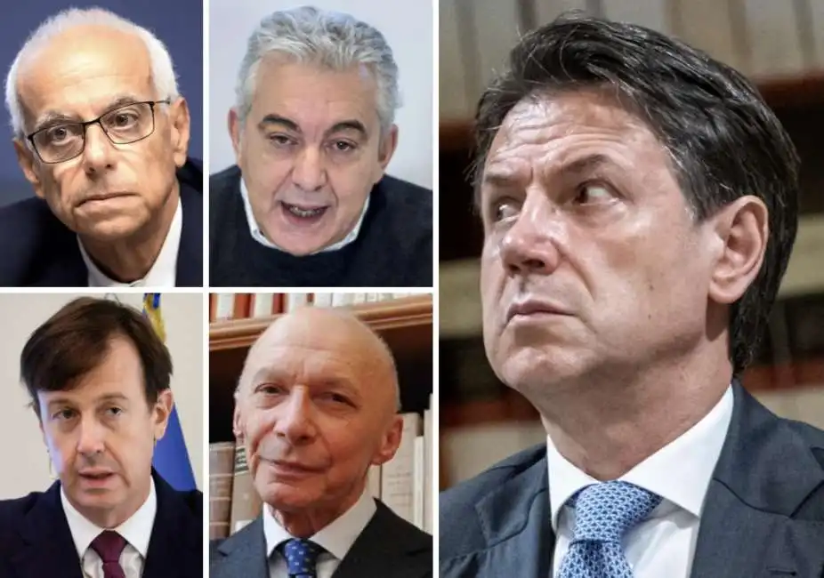 giuseppe conte guido alpa domenico arcuri fabrizio palermo gennaro vecchione 