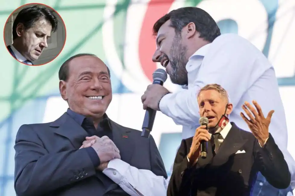 giuseppe conte lapo elkann matteo salvini silvio berlusconi 