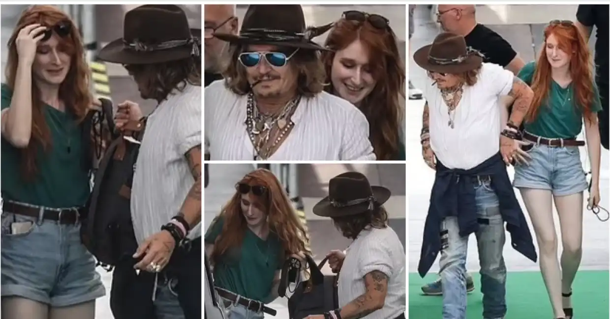 johnny depp e donna misteriosa