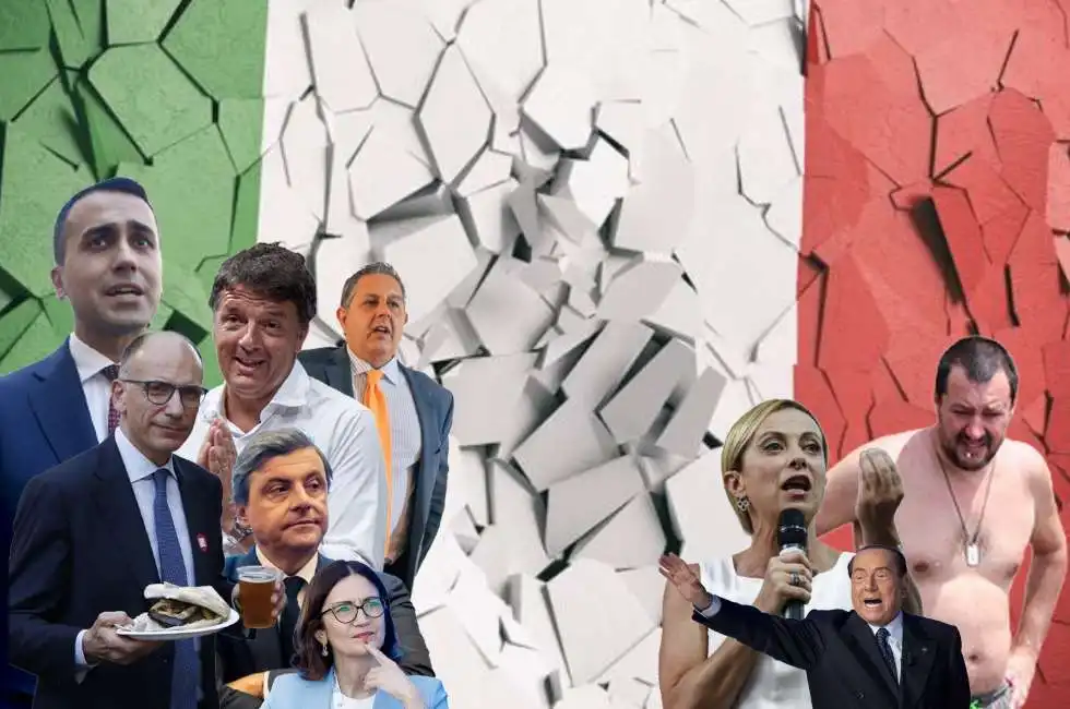 letta renzi calenda di maio toti gelmini salvini meloni berlusconi 