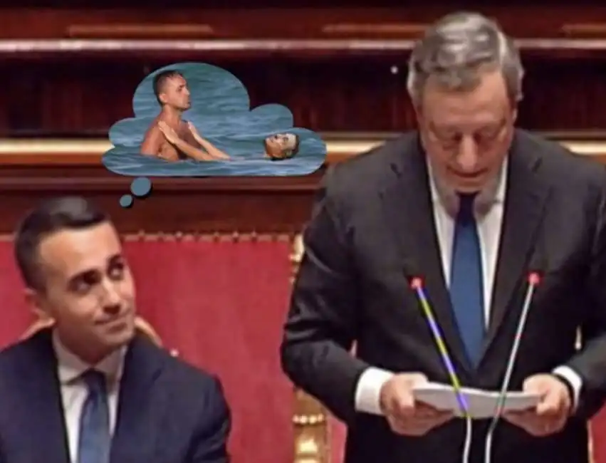 luigi di maio mario draghi meme 