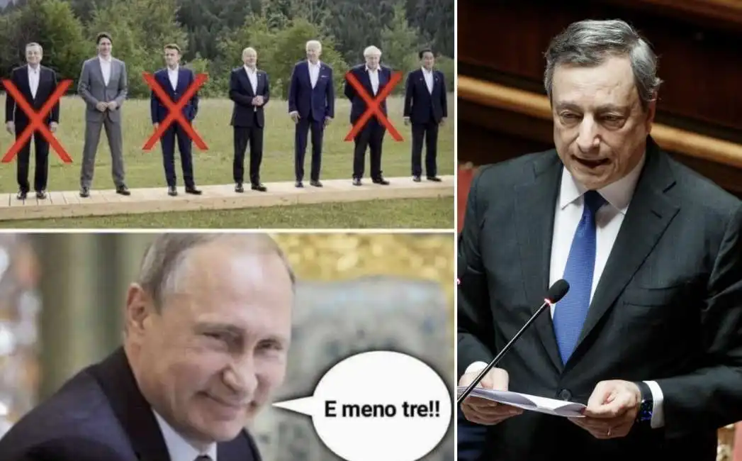 mario draghi vladimir putin emmanuel macron boris johnson 