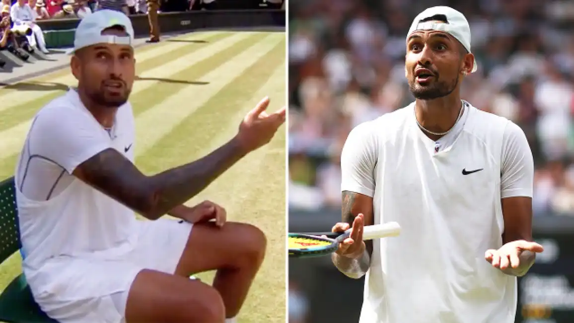 nick kyrgios si lamenta di una tifosa ubriaca alla finale di wimbledon 1