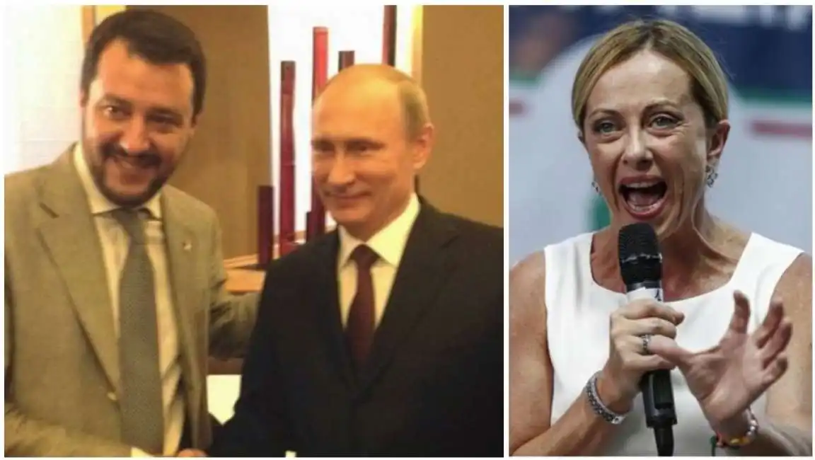 putin salvini meloni