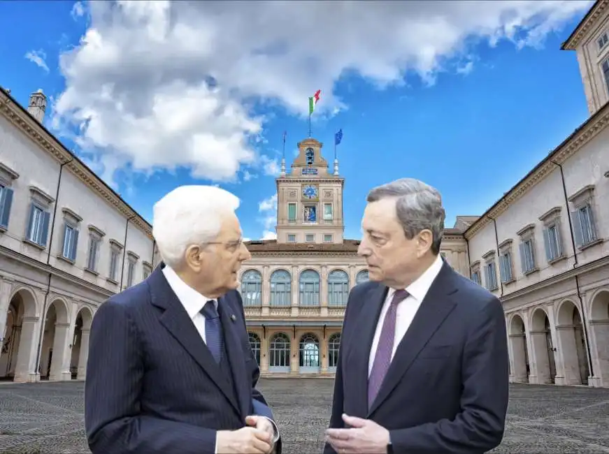 sergio mattarella mario draghi quirinale

