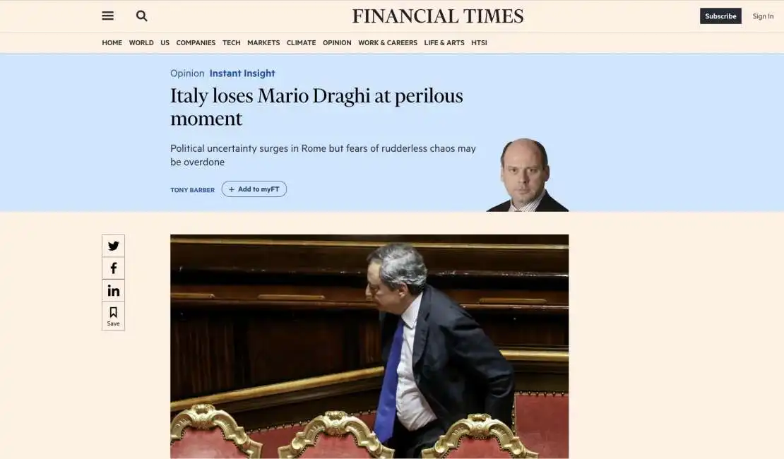 tony barber financial times mario draghi