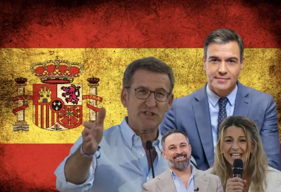 alberto nunez feijoo pedro sanchez yolanda diaz santiago abascal 