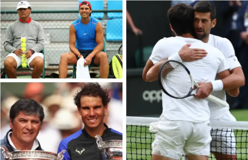 djokovic alcaraz toni rafa nadal