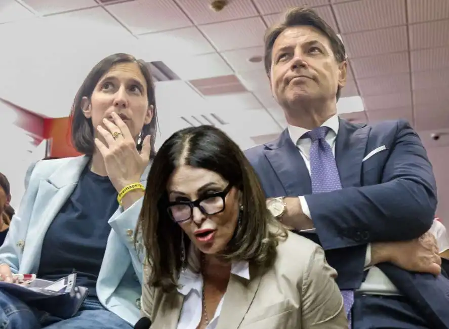 elly schlein daniela santanche giuseppe conte 