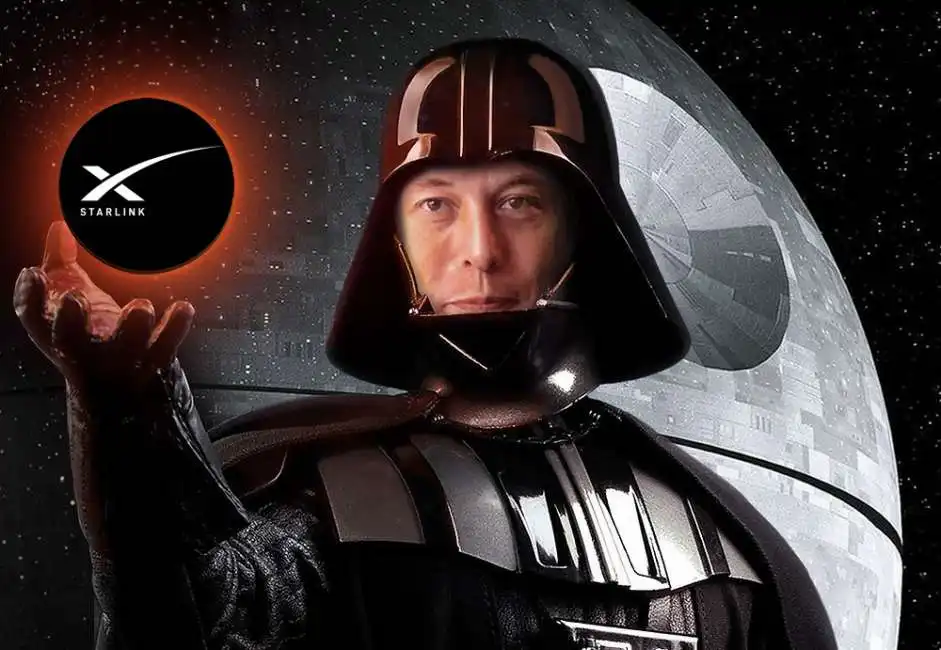 elon musk darth vader starlink