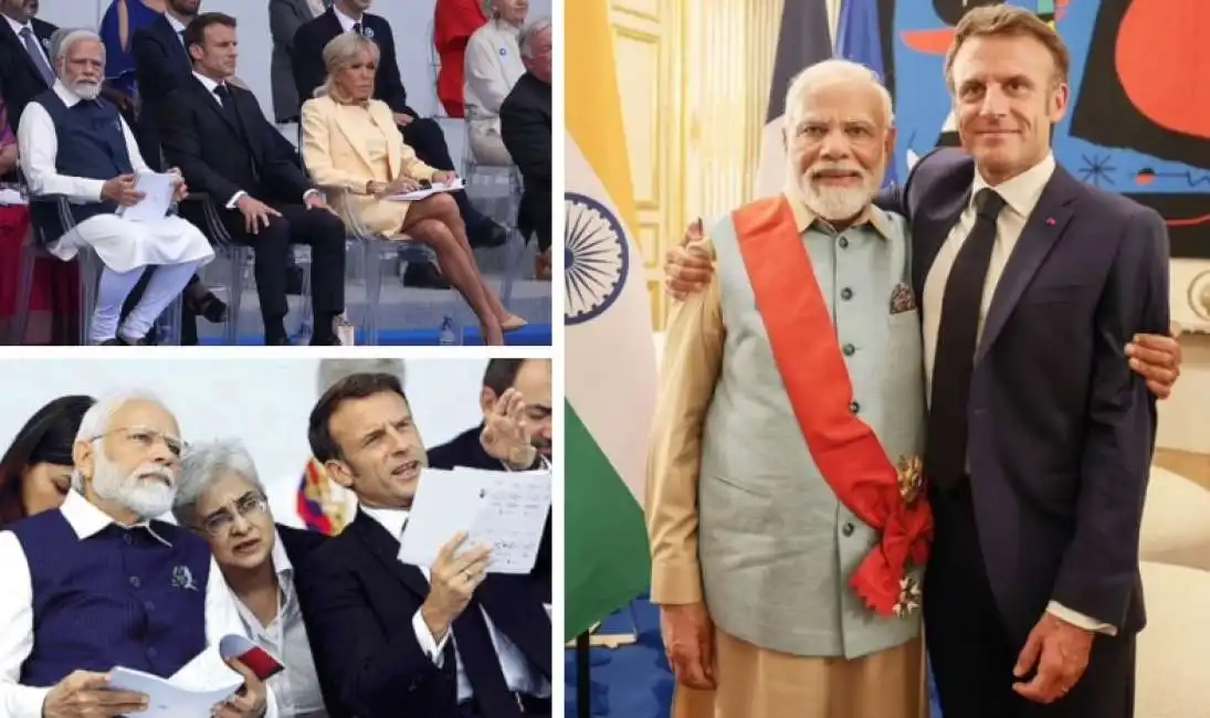 emmanuel macron narendra modi 