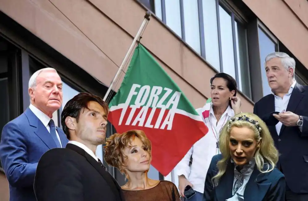 gianni letta marina pier silvio – tajani – fascina – ronzulli berlusconi antonio marta licia forza italia