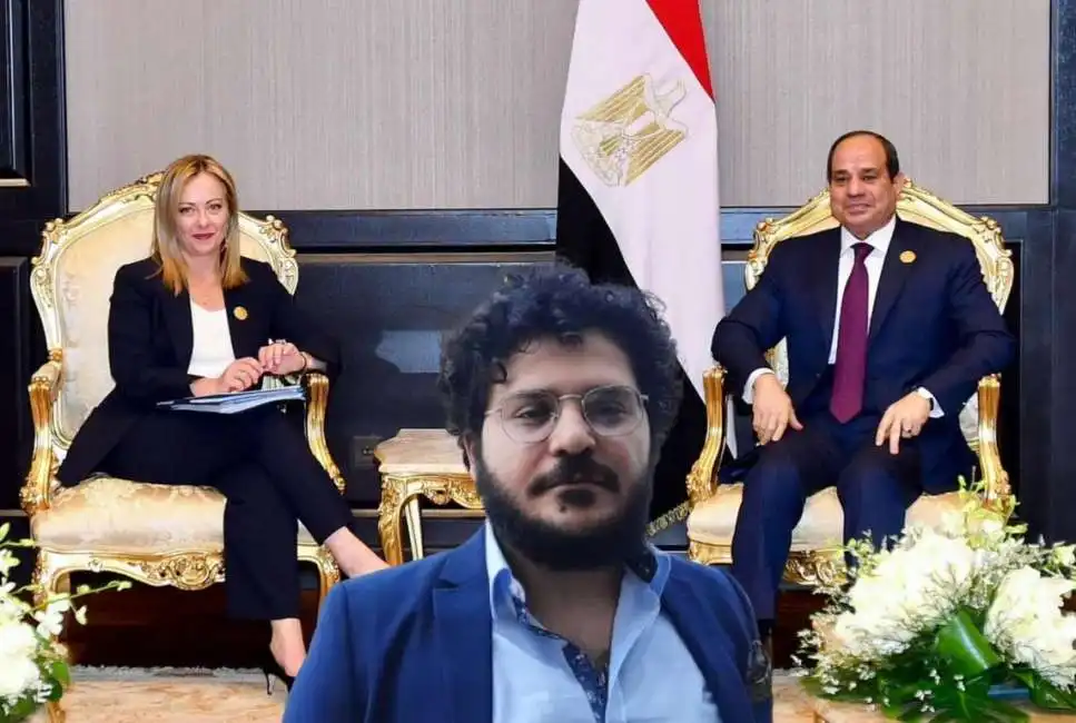 giorgia meloni abdel fattah al-sisi al sisi zaki egitto 