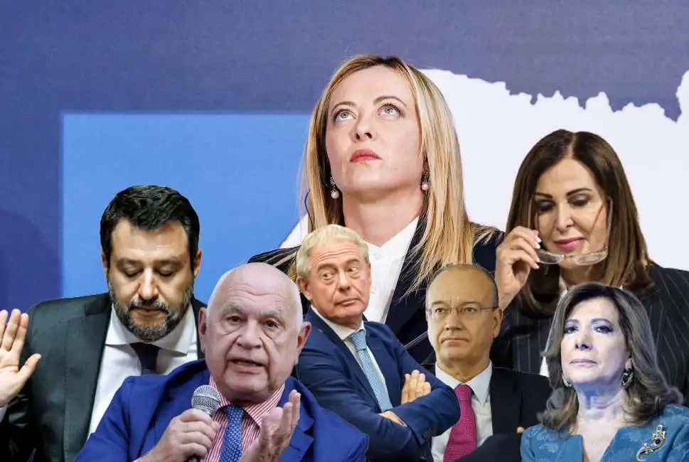 giorgia meloni matteo salvini carlo nordio daniela santanche adolfo urso giuseppe valditara maria elisabetta alberti casellati 