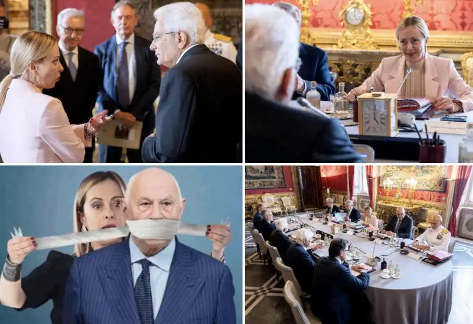 mattarella meloni giorgia sergio 