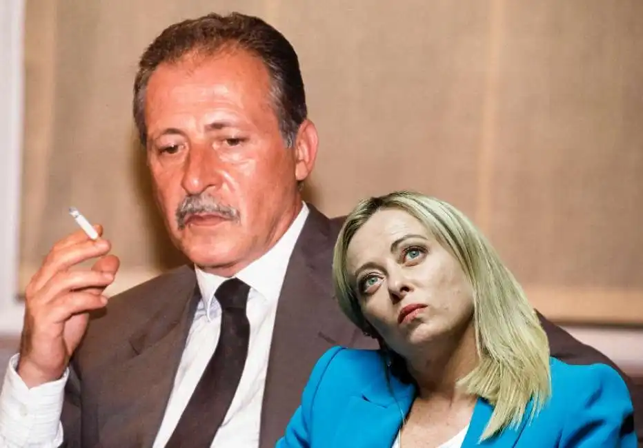 paolo borsellino giorgia meloni 