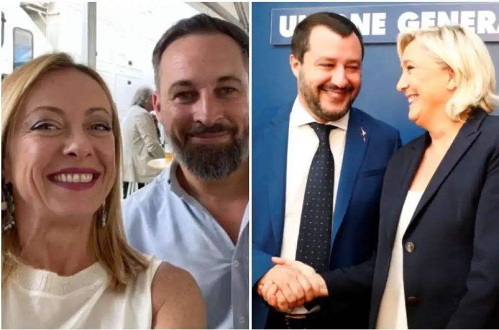 salvini le pen meloni abascal