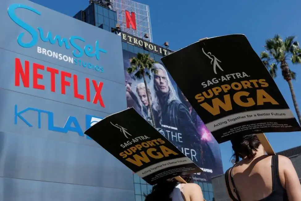 sciopero attori hollywood netflix 