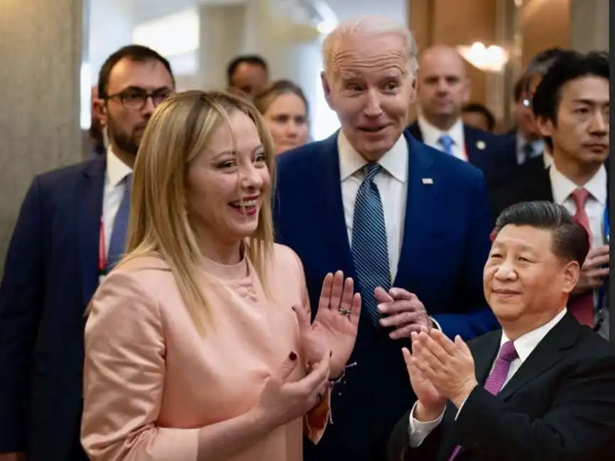 xi jinping giorgia meloni joe biden usa cina italia