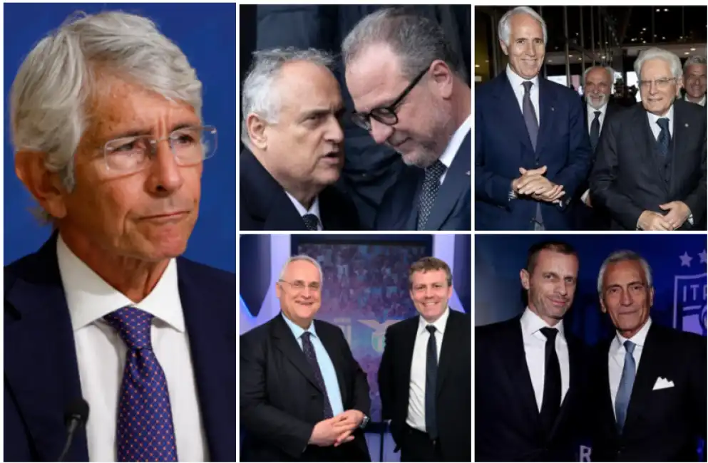 abodi lotito mule gravina ceferin malago mattarella 