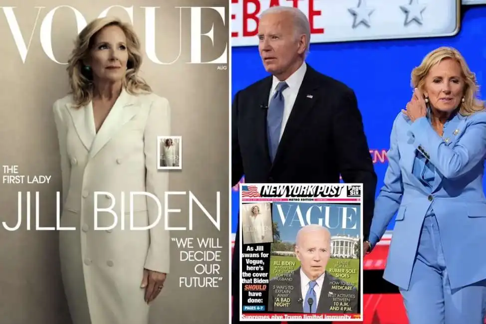 jill biden in copertina di vogue