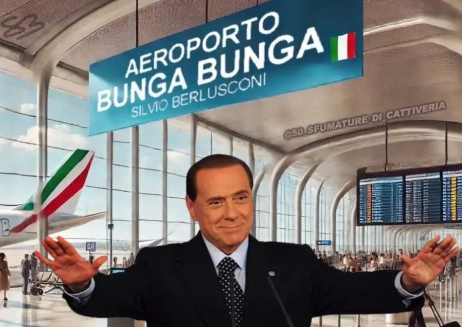 silvio berlusconi aeroporto malpensa 