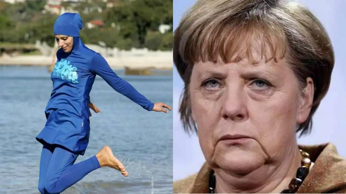 big merkel burqini