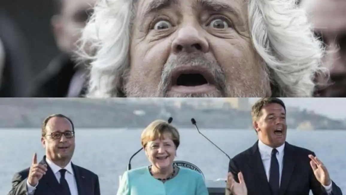 big merkel renzi hollande grillo