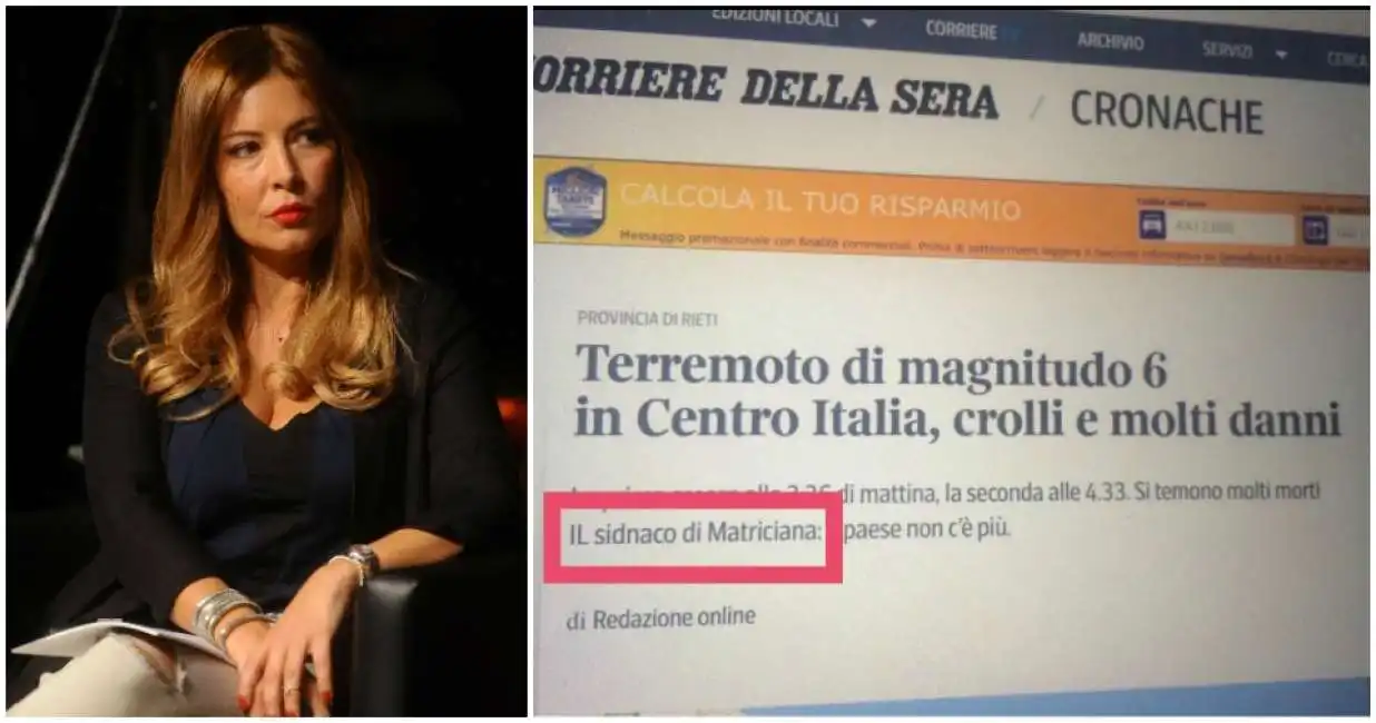 selvaggia lucarelli corriere terremoto sisma