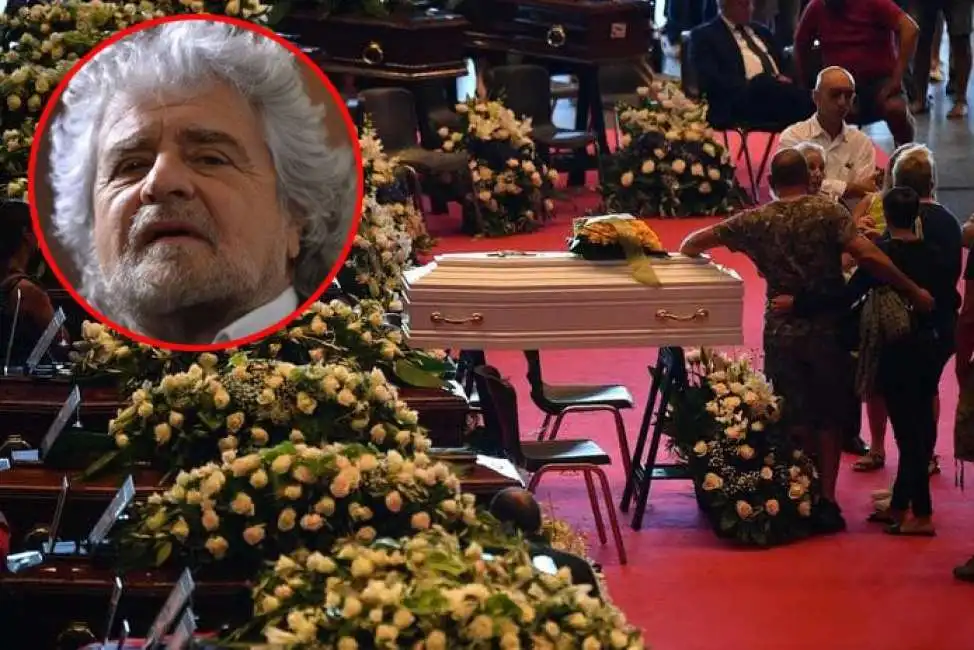 beppe grillo funerali genova