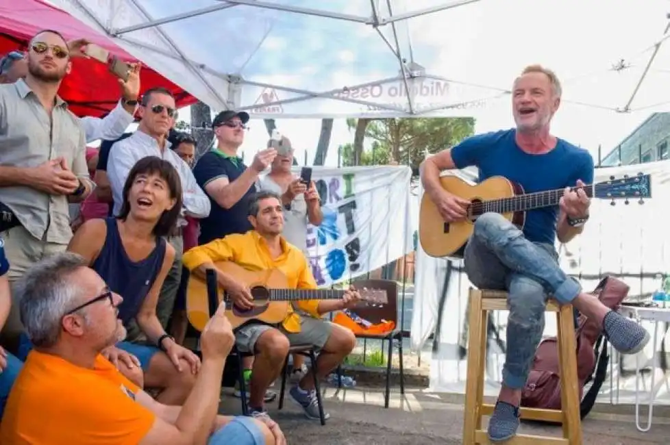 il concerto di sting alla bekaert di figline valdarno