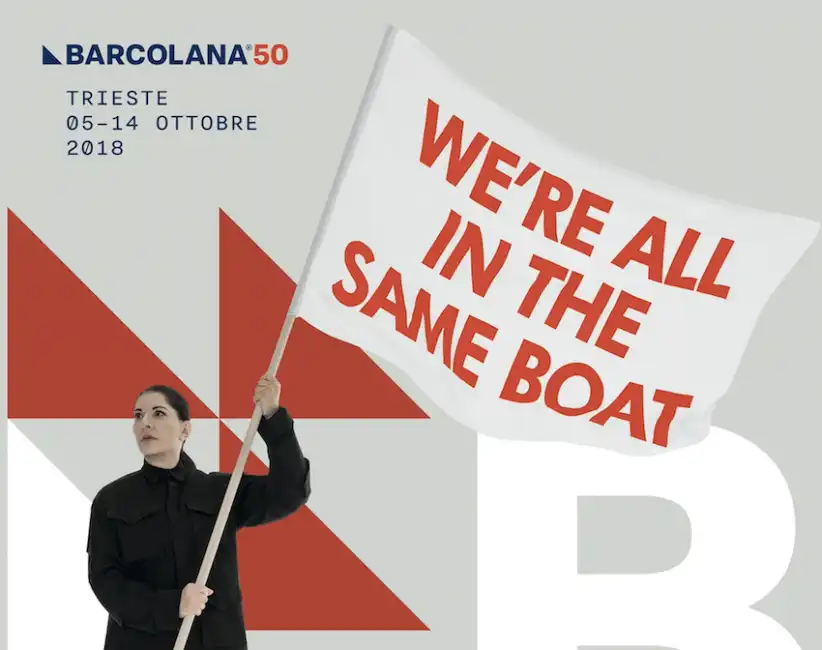 marina abramovic e il manifesto per la barcolana