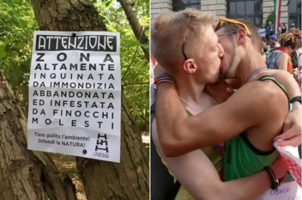 volantino contro i gay verona