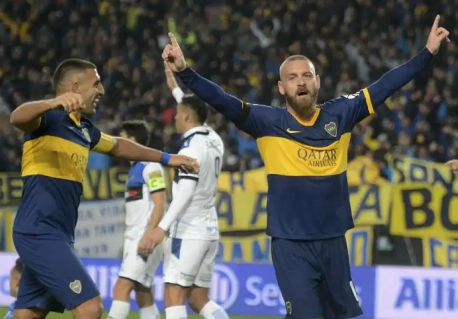 daniele de rossi in gol all esordio con il boca juniors