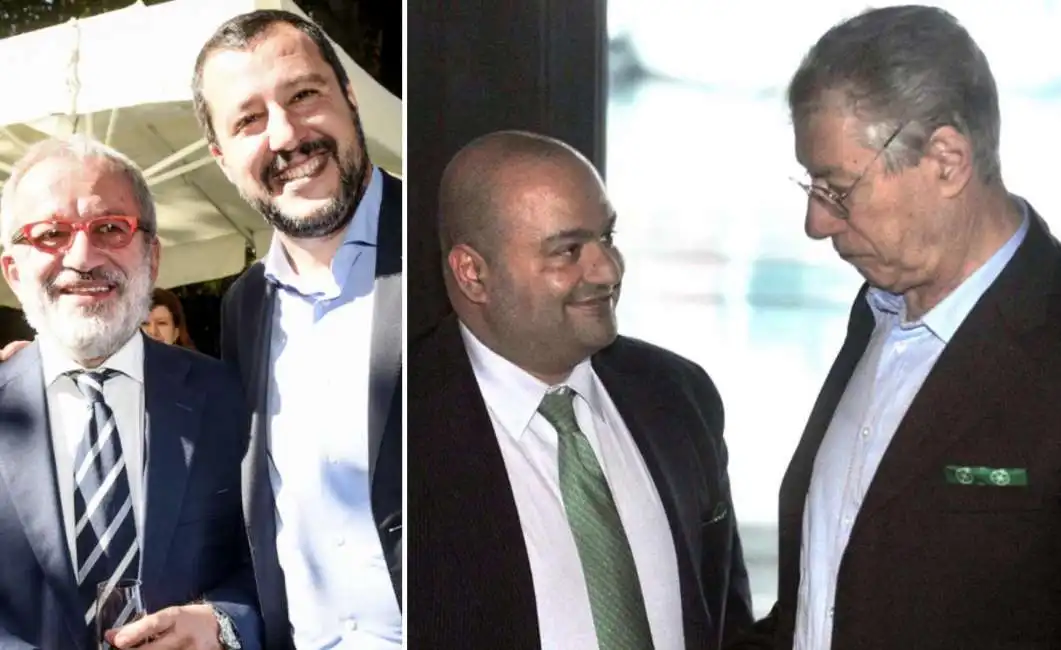 francesco belsito umberto bossi roberto maroni matteo salvini