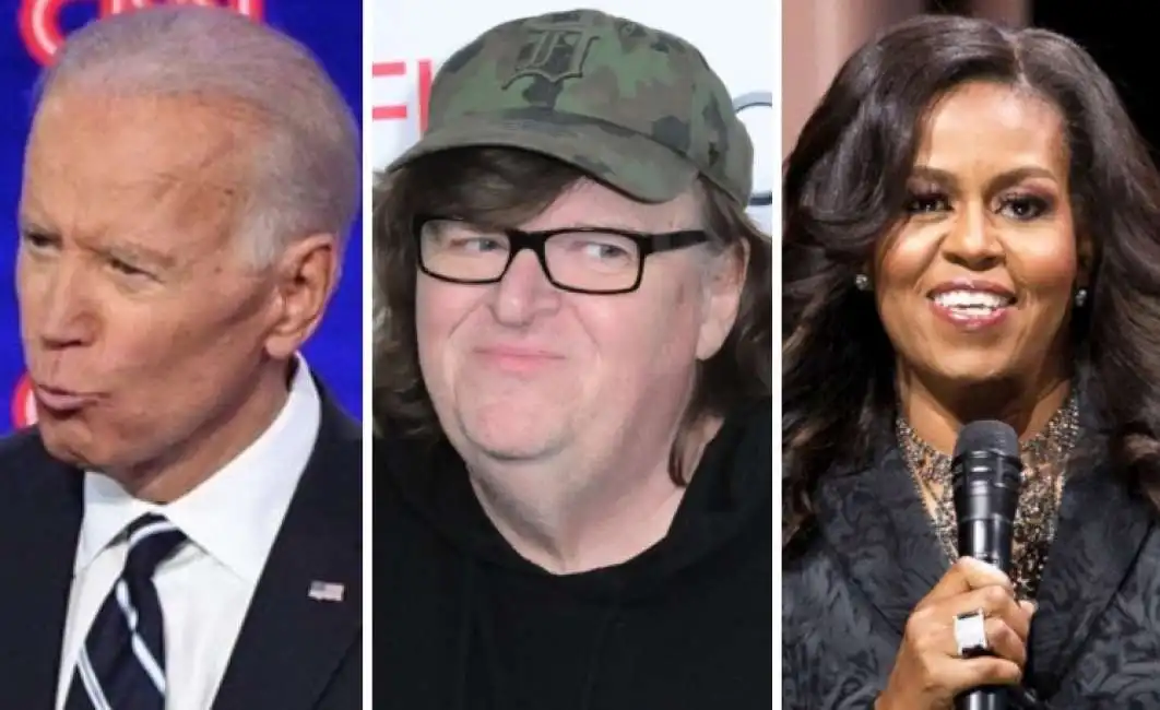 joe biden michael moore michelle obama